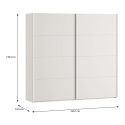 Szafa przesuwna 220 cm Sophistispace SSQS92411 piaskowy