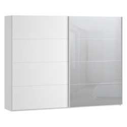 Szafa przesuwna 270 cm z lustrem Sophistispace SSQS12413 biały