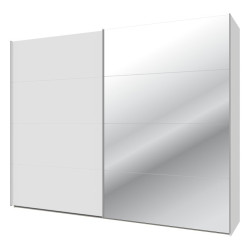 Szafa przesuwna 270 cm z lustrem Sophistispace SSQS12413 biały