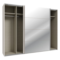 Szafa przesuwna 270 cm z lustrem Sophistispace SSQS12413 piaskowy