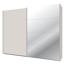 Szafa przesuwna 270 cm z lustrem Sophistispace SSQS12413 piaskowy
