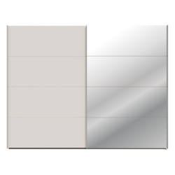 Szafa przesuwna 270 cm z lustrem Sophistispace SSQS12413 piaskowy