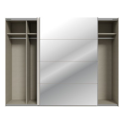 Szafa przesuwna 270 cm z lustrem Sophistispace SSQS12413 piaskowy