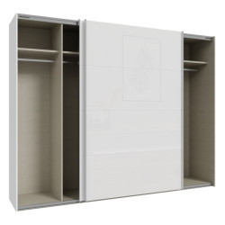 Szafa przesuwna 270 cm Sophistispace SSQS12411 biały połysk
