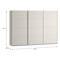 Szafa przesuwna 300 cm Sophistispace SSQS23411 piaskowy