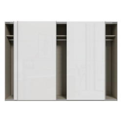 Szafa przesuwna 300 cm Sophistispace SSQS23411 biały połysk