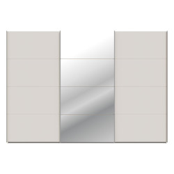Szafa przesuwna z lustrem 300 cm Sophistispace SSQS23412 piaskowy