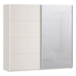 Szafa przesuwna 220 cm z lustrem Sophistispace SSQS92413 piaskowy