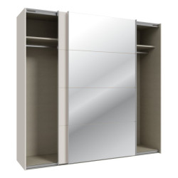 Szafa przesuwna 220 cm z lustrem Sophistispace SSQS92413 piaskowy