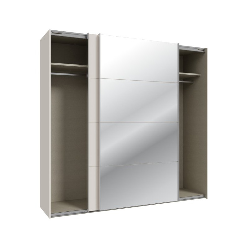 Szafa przesuwna 220 cm z lustrem Sophistispace SSQS92413 piaskowy