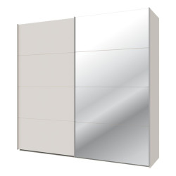 Szafa przesuwna 220 cm z lustrem Sophistispace SSQS92413 piaskowy