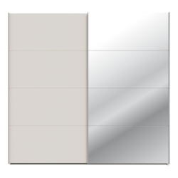 Szafa przesuwna 220 cm z lustrem Sophistispace SSQS92413 piaskowy