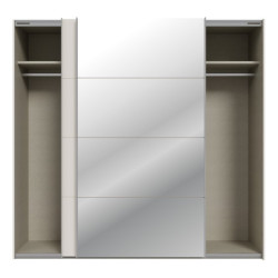 Szafa przesuwna 220 cm z lustrem Sophistispace SSQS92413 piaskowy