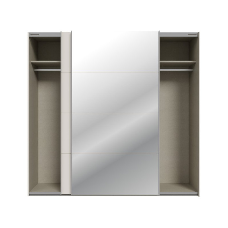 Szafa przesuwna 220 cm z lustrem Sophistispace SSQS92413 piaskowy