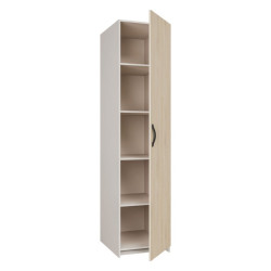 Wąska szafa ubraniowa 50 cm Tahoe TAHS912 piaskowy/dąb puccini