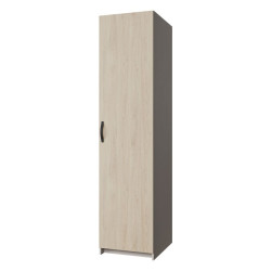Wąska szafa ubraniowa 50 cm Tahoe TAHS912 piaskowy/dąb puccini