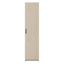 Wąska szafa ubraniowa 50 cm Tahoe TAHS912 piaskowy/dąb puccini