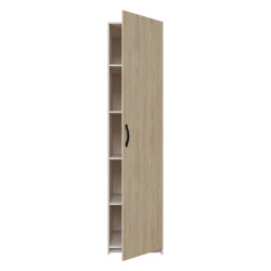 Wąska szafa ubraniowa 50 cm Tahoe TAHS912 piaskowy/dąb puccini