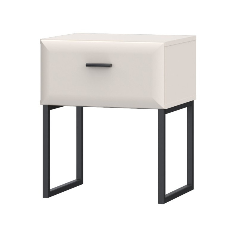 Szafka nocna 45 cm Akihisa AKHK011 piaskowy/czarny