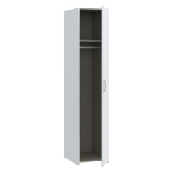Wąska szafa ubraniowa 40 cm Econobox 2 ECBS811 biały