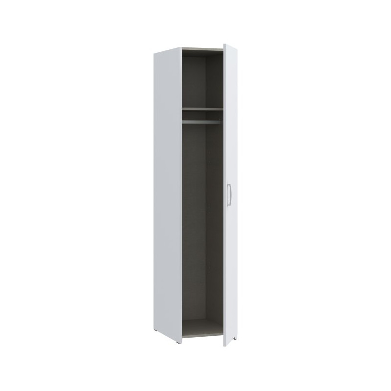 Wąska szafa ubraniowa 40 cm Econobox 2 ECBS811 biały
