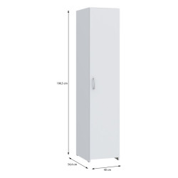 Wąska szafa ubraniowa 40 cm Econobox 2 ECBS811 biały