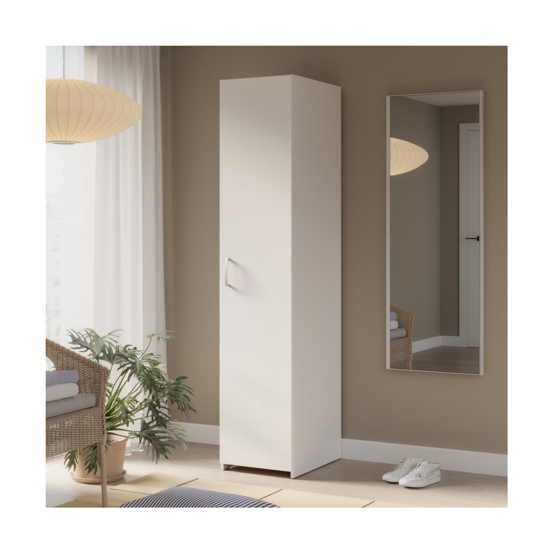 Wąska szafa ubraniowa 40 cm Econobox 2 ECBS811 biały