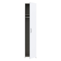 Wąska szafa ubraniowa 40 cm Econobox 2 ECBS811 biały