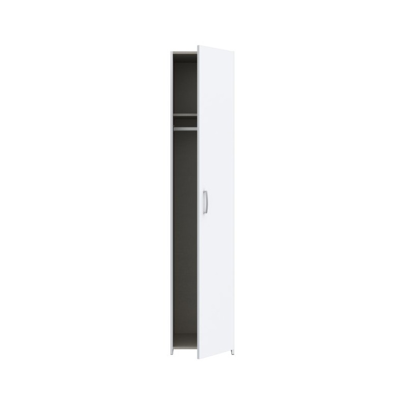 Wąska szafa ubraniowa 40 cm Econobox 2 ECBS811 biały