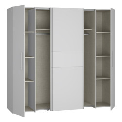 Szafa ubraniowa 200 cm Narago KLTS62321 biały