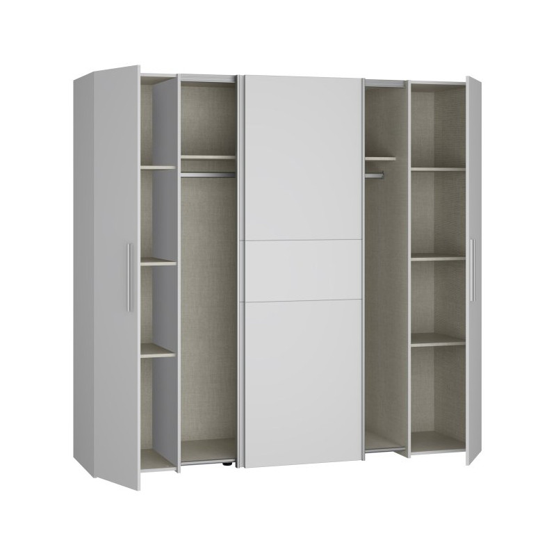 Szafa ubraniowa 200 cm Narago KLTS62321 biały