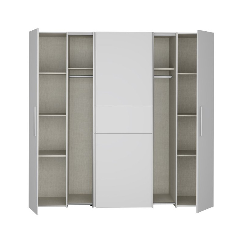 Szafa ubraniowa 200 cm Narago KLTS62321 biały