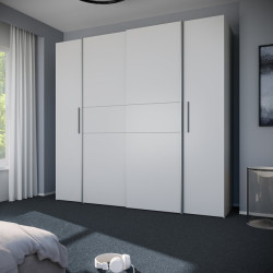 Szafa ubraniowa 200 cm Narago KLTS62321 biały