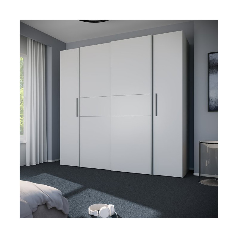 Szafa ubraniowa 200 cm Narago KLTS62321 biały