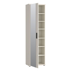 Wysoka szafka na buty z lustrem NET 106 MS165 piaskowy