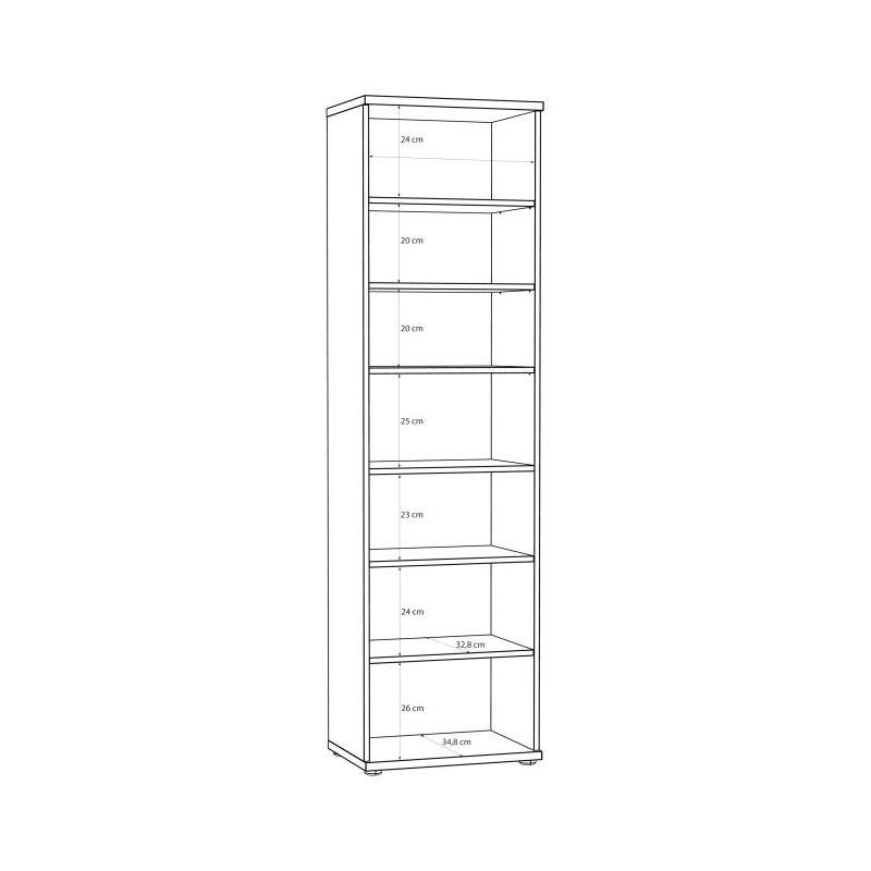 Wysoka szafka na buty z lustrem NET 106 MS165 piaskowy