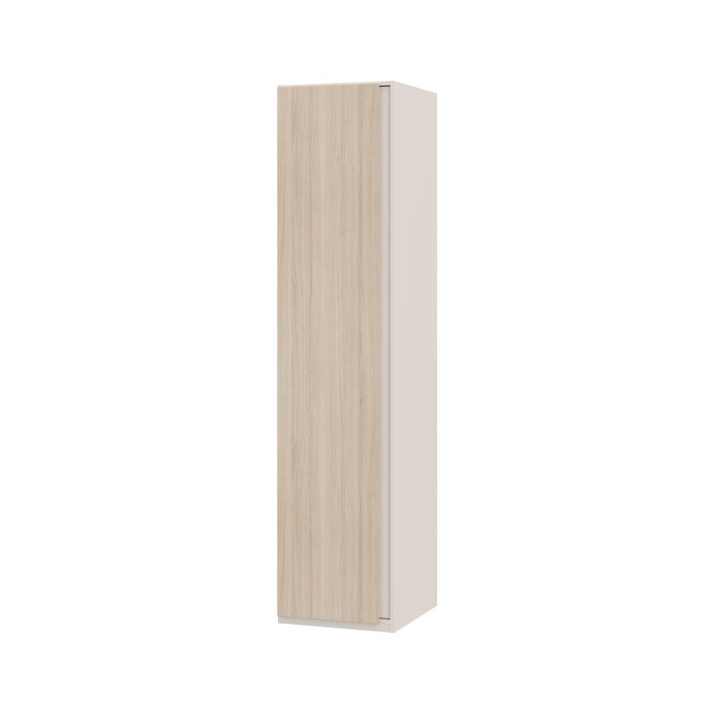 Wąska szafa ubraniowa 50 cm Panoptik PNPS911 dąb riva/piaskowy