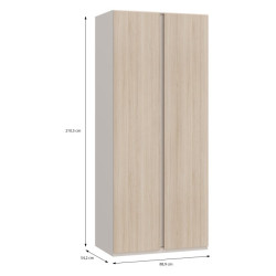Szafa otwierana 90 cm Panoptik PNPS921 dąb riva/piaskowy