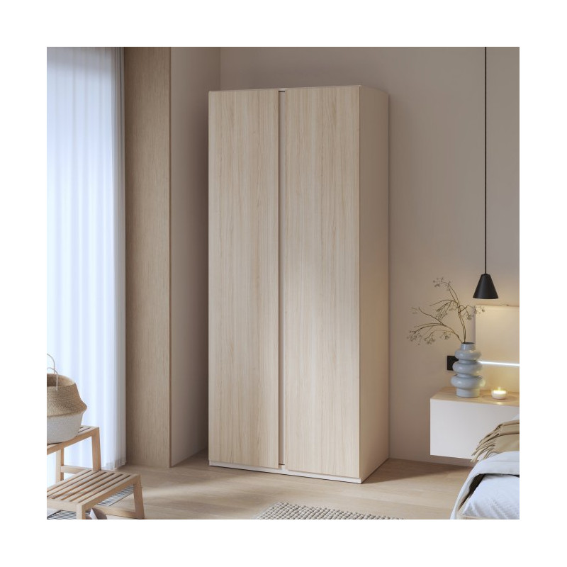 Szafa otwierana 90 cm Panoptik PNPS921 dąb riva/piaskowy