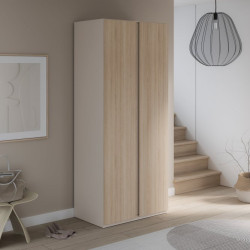 Szafa otwierana 90 cm Panoptik PNPS921 dąb riva/piaskowy
