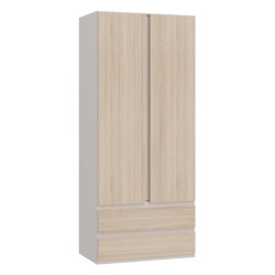 Szafa z szufladami 90 cm Panoptik PNPS922 dąb riva/piaskowy