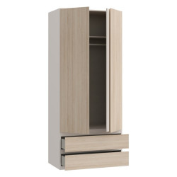 Szafa z szufladami 90 cm Panoptik PNPS922 dąb riva/piaskowy