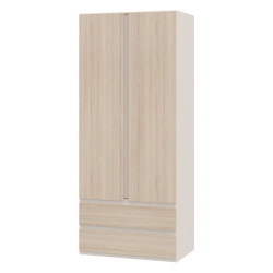Szafa z szufladami 90 cm Panoptik PNPS922 dąb riva/piaskowy