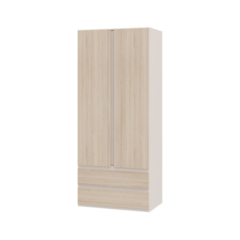 Szafa z szufladami 90 cm Panoptik PNPS922 dąb riva/piaskowy