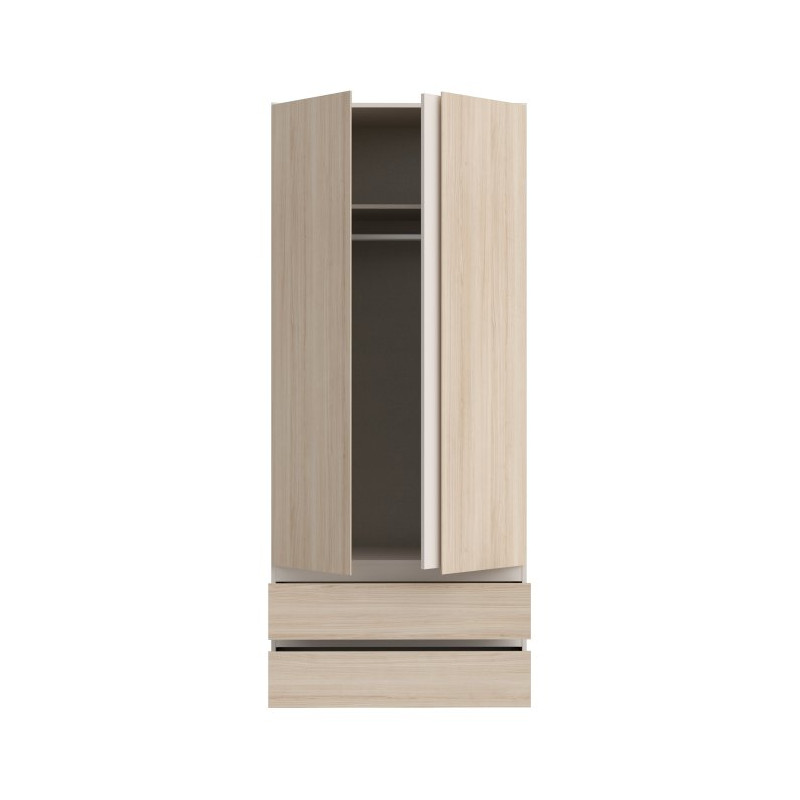 Szafa z szufladami 90 cm Panoptik PNPS922 dąb riva/piaskowy