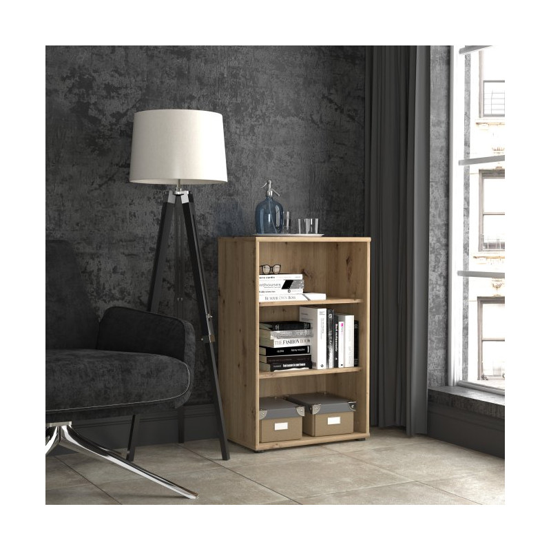 Wąski regał otwarty 55 cm Archbox T2KR70 dąb artisan