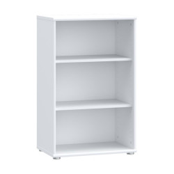 Wąski regał otwarty 55 cm Archbox T2KR70 biały