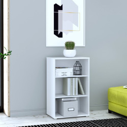 Wąski regał otwarty 55 cm Archbox T2KR70 biały