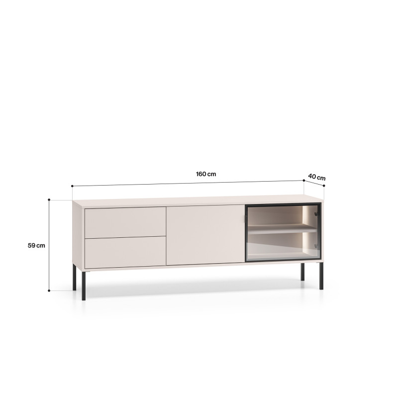 Szafka RTV Barnee 04 Kaszmir Ml Meble