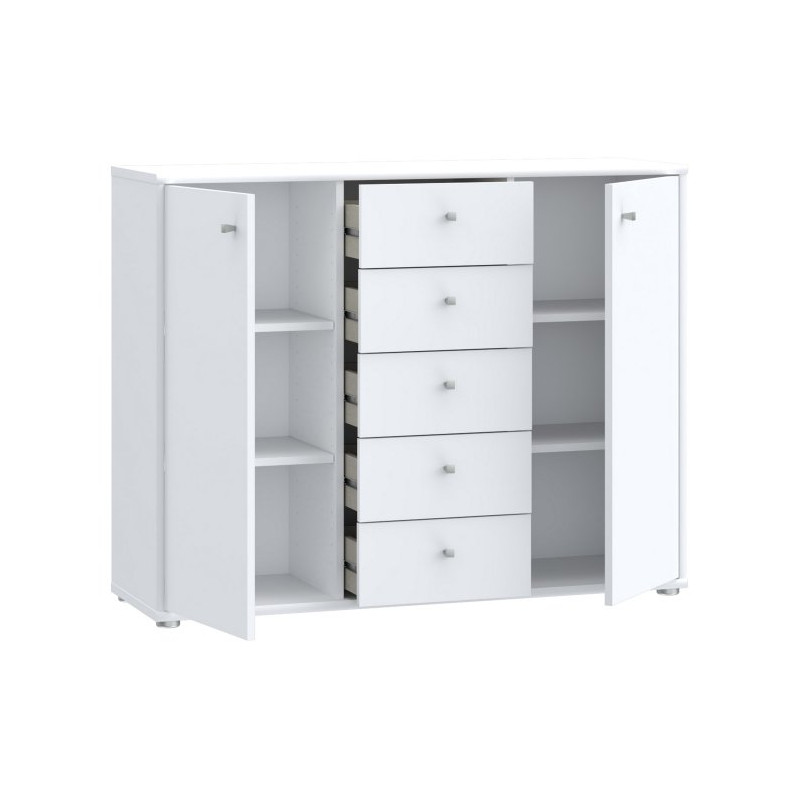 Komoda z szufladami Archbox T2KK45 biały